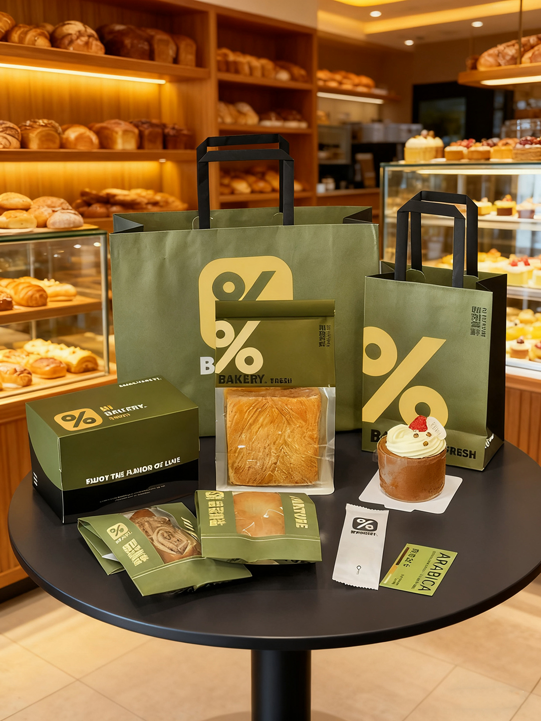 Toast Bread Bag Obao Bagel Baking Packaging Cake Takeaway Packaging