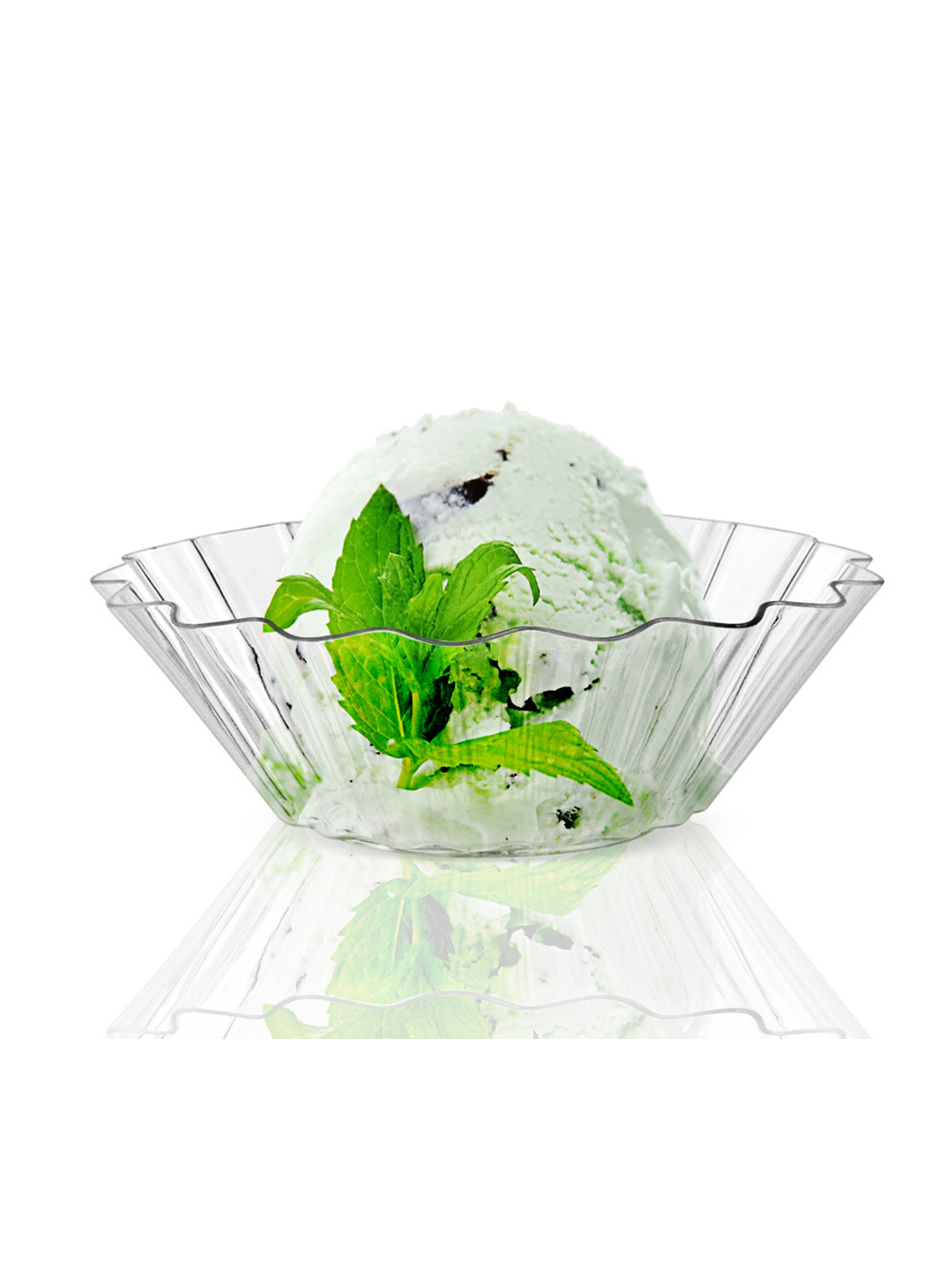 Amazon 40ML PS Dessert Cup Transparent Mousse Cup Flower Shaped Cup Ice Cream Cup